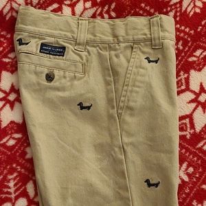 Janie and Jack Embroidered Twill Pants